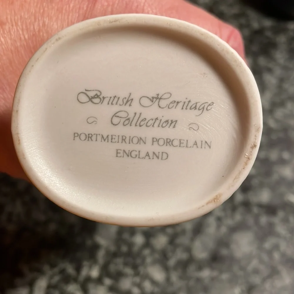 Vintage British Heritage Collection White Porcelain Vase‎ by Portmeirion England
